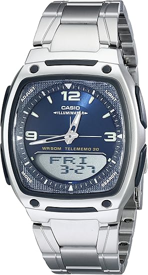Casio AW81D-2AV ln24 reloj analógico-digital de acero inoxidable para hombre