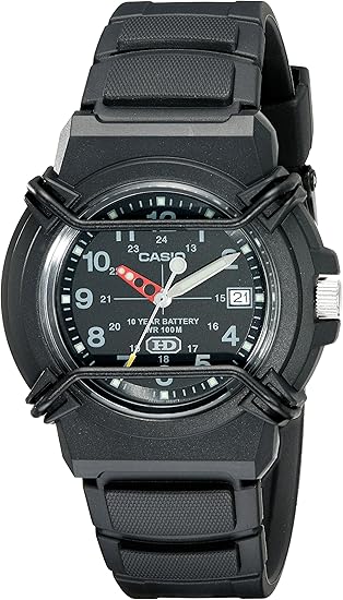 CASIO Reloj deportivo con batería de 10 años ln24 HDA600B-1BV para hombre, Negro -, HDA-600B-1BV
