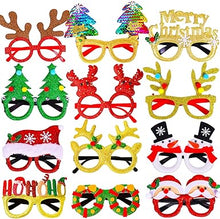 Cargar imagen en el visor de la galería, Gafas de Navidad Max Fun 12Pcs
