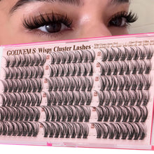 Cargar imagen en el visor de la galería, Kit de racimos de pestañas, racimos de pestañas Wispy, pestañas naturales
