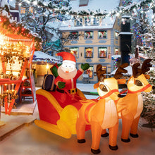 Cargar imagen en el visor de la galería, Decoración navideña inflable de 4,5 x 7 pies
