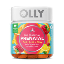 Cargar imagen en el visor de la galería, Suplemento multivitamínico prenatal de gominolas OLLY, ácido fólico, omega 3 DHA, recuento 60
