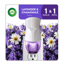 Cargar imagen en el visor de la galería, Air Wick Calentador de Aceite Perfumado Enchufable Ambientador Kit de Inicio, Lavanda y Manzanilla, 2 Piezas
