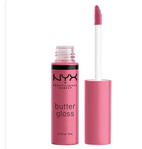 Brillo de labios no pegajoso Butter Gloss de NYX Professional Makeup , Cinnamon Roll OG, 0,27 fl oz a22