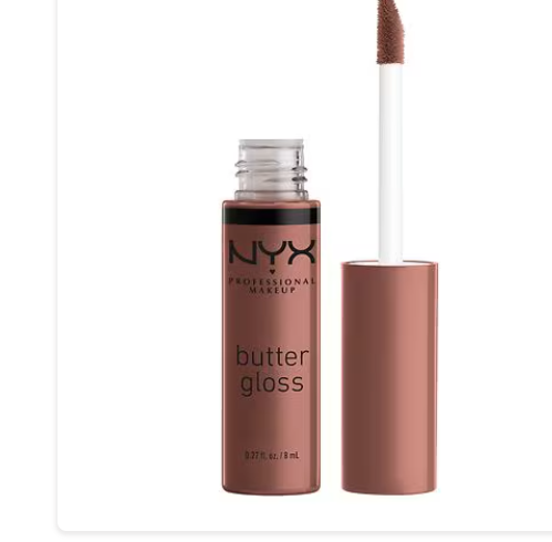 Brillo de labios no pegajoso Butter Gloss de NYX Professional Makeup  a22, Cinnamon Roll OG, 0,27 fl oz