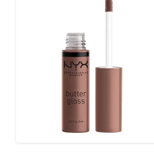 Brillo de labios no pegajoso Butter Gloss de NYX Professional Makeup , Cinnamon Roll OG, 0,27 fl oz a22