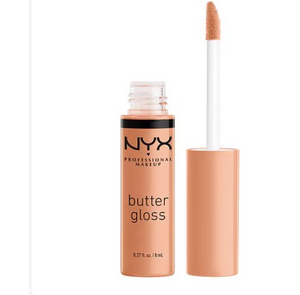 Brillo de labios no pegajoso Butter Gloss de NYX Professional Makeup a22 a, Cinnamon Roll OG, 0,27 fl oz