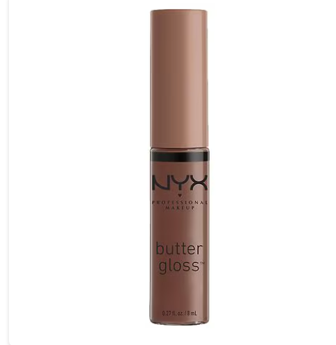 Brillo de labios no pegajoso Butter Gloss de NYX Professional Makeup ,a22 Cinnamon Roll OG, 0,27 fl oz