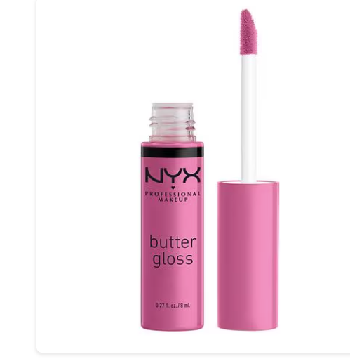 Brillo de labios no pegajoso Butter Gloss de NYX a22  Professional Makeup , Cinnamon Roll OG, 0,27 fl oz