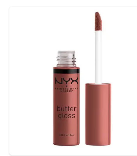 Brillo de labios no pegajoso Butter a22  Gloss de NYX Professional Makeup , Cinnamon Roll OG, 0,27 fl oz