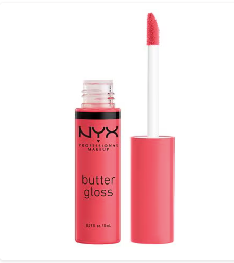 Brillo de labios no pegajoso Butter Gloss de NYX Professional Makeup  a22 , Cinnamon Roll OG, 0,27 fl oz