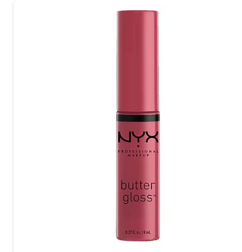 Brillo de labios no pegajoso Butter Gloss de NYX  a22 Professional Makeup , Cinnamon Roll OG, 0,27 fl oz