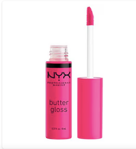 Brillo de labios no pegajoso Butter Gloss de NYX  a22 Professional Makeup , Cinnamon Roll OG, 0,27 fl oz