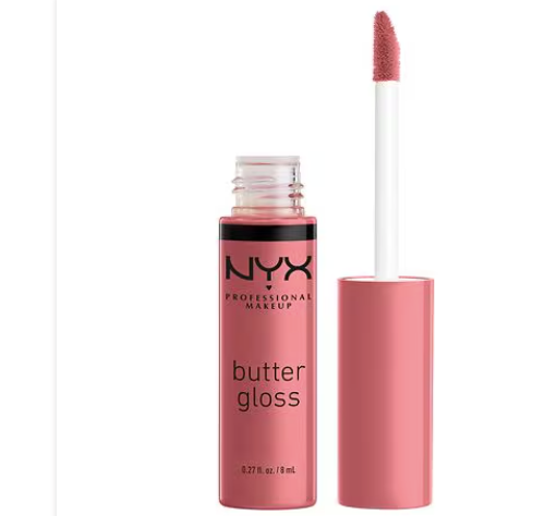 Brillo de labios no pegajoso Butter Gloss de NYX Professional Makeup , Cinnamon Roll OG, 0,27 fl oz