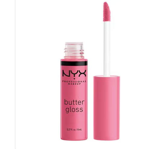 Brillo de labios no pegajoso Butter Gloss de NYX Professional Makeup  a22 , Cinnamon Roll OG, 0,27 fl oz