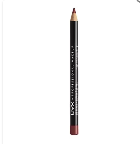 Lápiz de labios cremoso de larga duración NYX Professional Makeup a22  Slim Lip Pencil , rosa nude, 0,04 oz