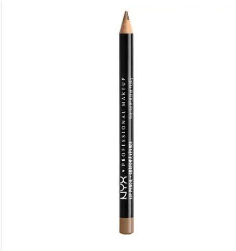 Lápiz de labios cremoso de larga duración NYX Professional Makeup a22  Slim Lip Pencil , rosa nude, 0,04 oz