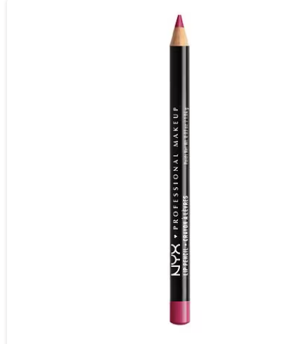 Lápiz de labios cremoso de larga duración NYX Professional Makeup Slim Lip a22 Pencil , rosa nude, 0,04 oz