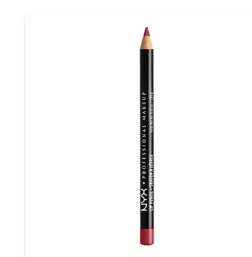 Lápiz de labios cremoso de larga duración NYX  a22 Professional Makeup Slim Lip Pencil , rosa nude, 0,04 oz