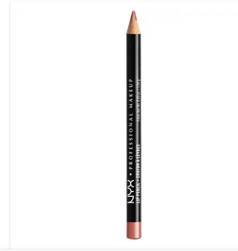 Lápiz de labios cremoso de larga duración NYX Professional  a22 Makeup Slim Lip Pencil , rosa nude, 0,04 oz