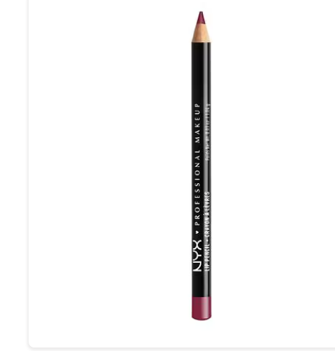 Lápiz de labios cremoso de larga duración NYX  a22 Professional Makeup Slim Lip Pencil , rosa nude, 0,04 oz