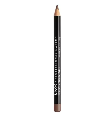 Lápiz de labios cremoso de larga duración NYX Professional Makeup Slim Lip Pencil , a22  rosa nude, 0,04 oz