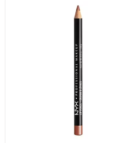 Lápiz de labios cremoso de larga duración NYX Professional Makeup Slim Lip Pencil , a22  rosa nude, 0,04 oz