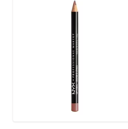 Lápiz de labios cremoso de larga duración NYX Professional a22  Makeup Slim Lip Pencil , rosa nude, 0,04 oz