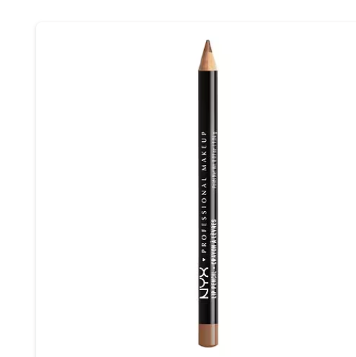 Lápiz de labios cremoso de larga duración NYX  a22 Professional Makeup Slim Lip Pencil , rosa nude, 0,04 oz