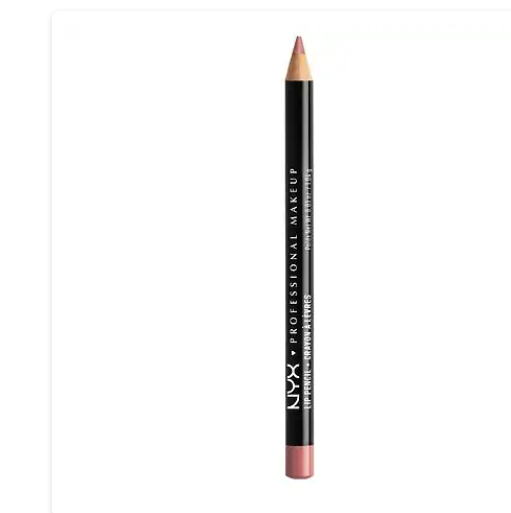 Lápiz de labios cremoso de larga duración  a22 NYX Professional Makeup Slim Lip Pencil , rosa nude, 0,04 oz