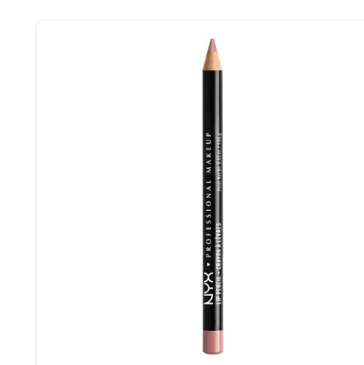Lápiz de labios cremoso de larga duración NYX Professional Makeup a22  Slim Lip Pencil , rosa nude, 0,04 oz
