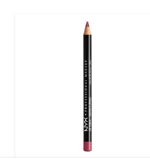 Lápiz de labios cremoso de larga duración NYX Professional Makeup Slim Lip Pencil , a22  rosa nude, 0,04 oz