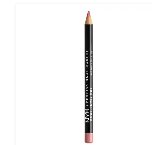 Lápiz de labios cremoso de larga duración NYX Professional Makeup Slim Lip Pencil  A22 , rosa nude, 0,04 oz