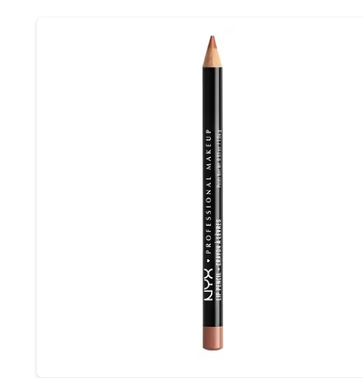Lápiz de labios cremoso de larga duración NYX Professional Makeup Slim Lip Pencil  A22 , rosa nude, 0,04 oz