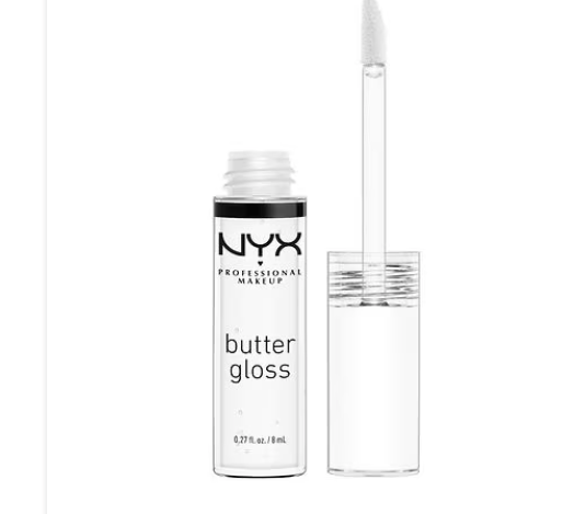 Brillo de labios Butter Gloss de NYX  A22 Professional Makeup , Sugar Glass, 0,27 fl oz