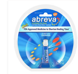 Abreva Docosanol 10% A22  Tubo de crema para el herpes labial , 0.07 oz