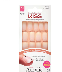 Kit de uñas acrílicas Kiss Salon , Brief Encounter, 28,0 unidades  ln25