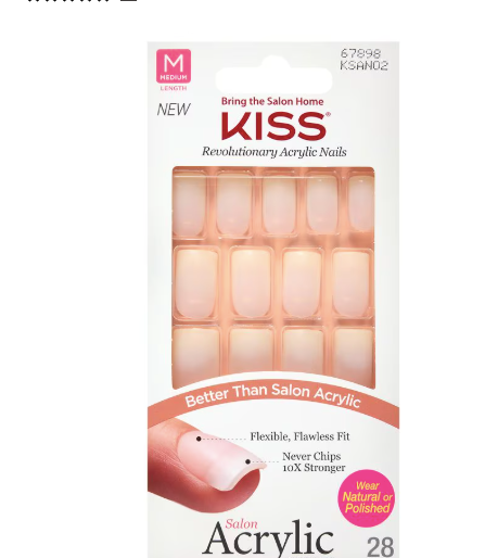 Kit de uñas acrílicas Kiss Salon , Brief Encounter, 28,0 unidades  ln25