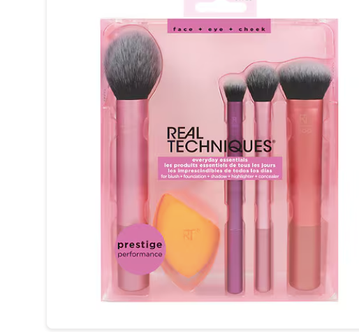 Juego de brochas de maquillaje esenciales para uso diario de Real Techniques , 1 unidad a22