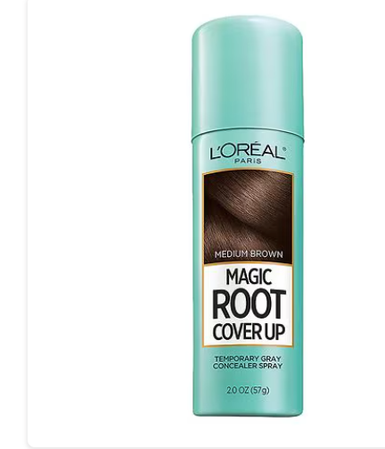 Corrector en aerosol para canas Magic Root Cover Up de L'Oréal Paris , marrón medio, 2,0 oz ln2