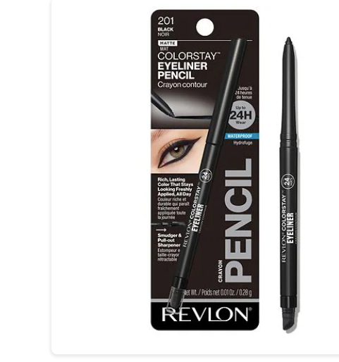 Lápiz delineador de ojos Revlon , negro 201, 0,01 oz ln25