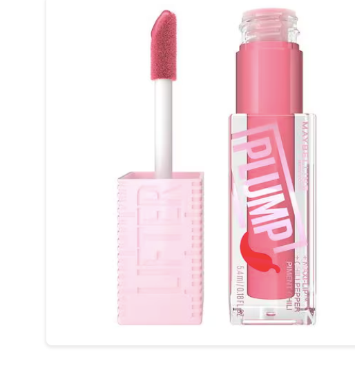Maybelline New York Lifter Plump Lip Brillo voluminizador de labios con chile y 5 % Maxi-Lip , Hot Honey, 0,18 fl oz a22