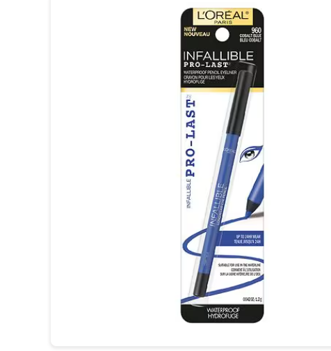 Delineador de ojos en lápiz ln25 resistente al agua Infallible Pro-Last de L'Oréal Paris , 930 negro, 0,42 oz