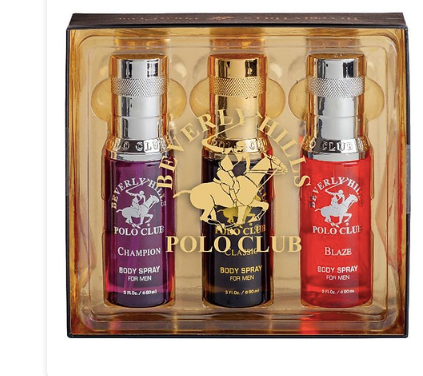 Colección de desodorante corporal Beverly Hills Polo Club para hombre , 3,0 fl oz, paquete de 3 a23
