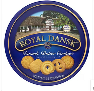 Royal Dansk Danish Butter Cookie Tin, 12.0 oz A23