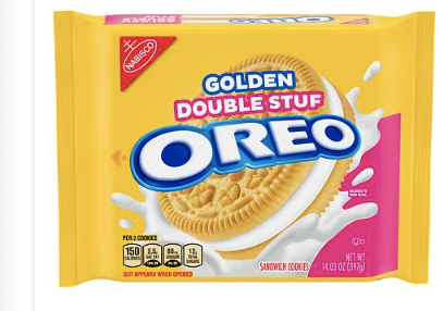 Galletas Oreo rellenas dobles, doradas , 14,03 oz A23