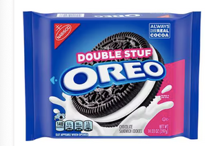 Galletas Oreo rellenas con doble relleno, originales , 14,03 oz A23