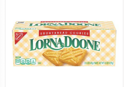 Galletas de mantequilla de Lorna Doone , paquete de 3, 1,5 oz A23