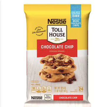 Masa para galletas Toll House con chispas de chocolate , 16,5 oz A23