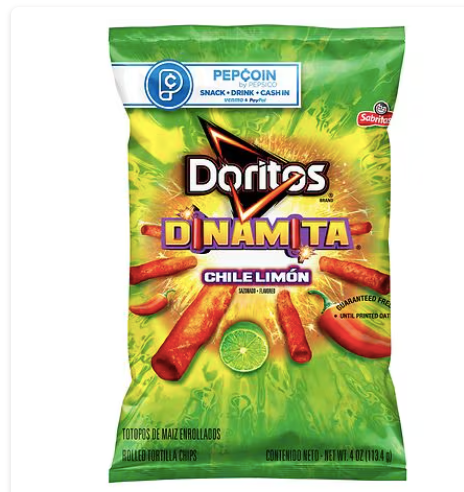 Doritos Dinamita Chips de tortilla enrollados Chile Limón , 4.0 OZ a23